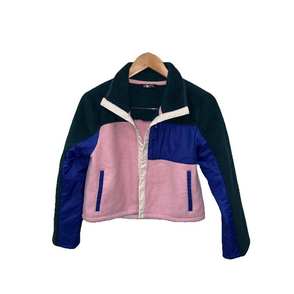 NWOT $100 THE NORTH FACE Big Girls Snap Fleece Mashup Jacket XL(14/16)